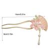 Tassel U Shaped Hair Stick Floral Hanfu Hair Stick Elegant Flowers Hair Stick  Ladies