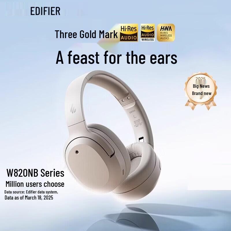 Edifier Bluetooth-наушники с шумоподавлением W820NB
