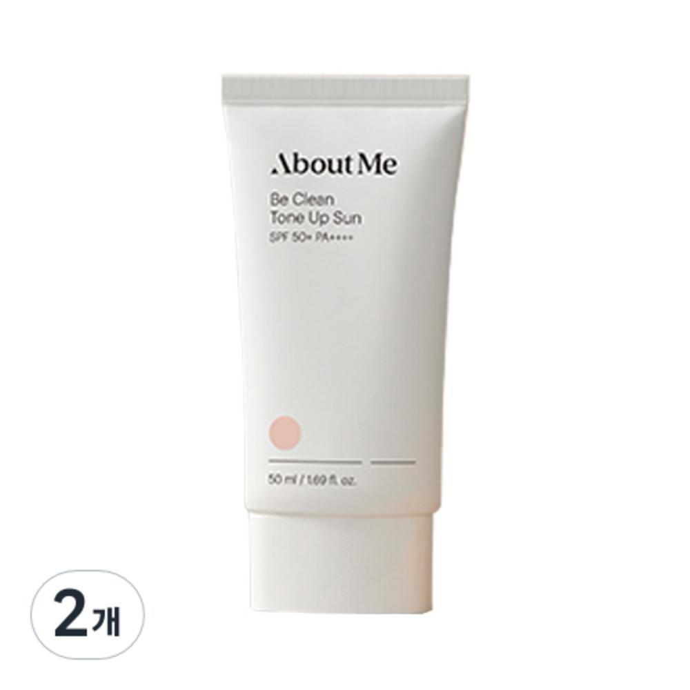 ABOUT ME Be Clean Tone-Up Sunblock SPF50+ PA++++, 50ml, 2 Units