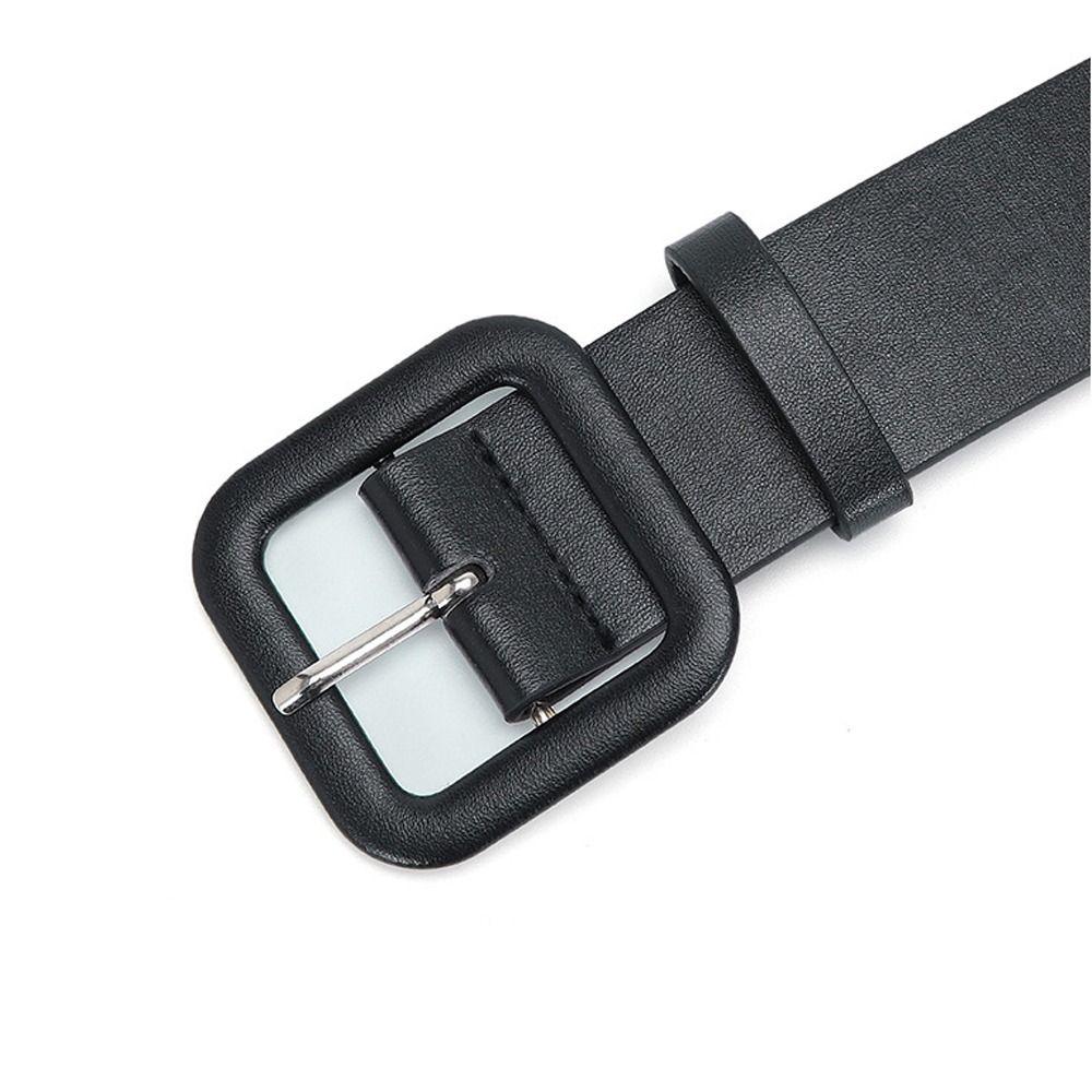 Повседневный ремень ярких цветов с тонким поясным ремнем для брюк, кожаный пояс с квадратной пряжкой