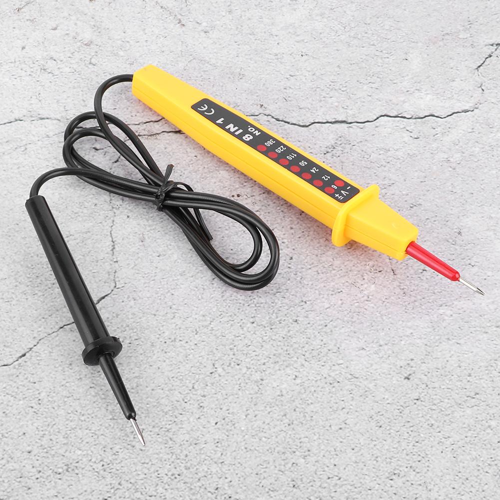 8 в 1 тестер напряжения переменного тока 6-380 В Многофункциональный автомобильный тестер электрических приборов с входом