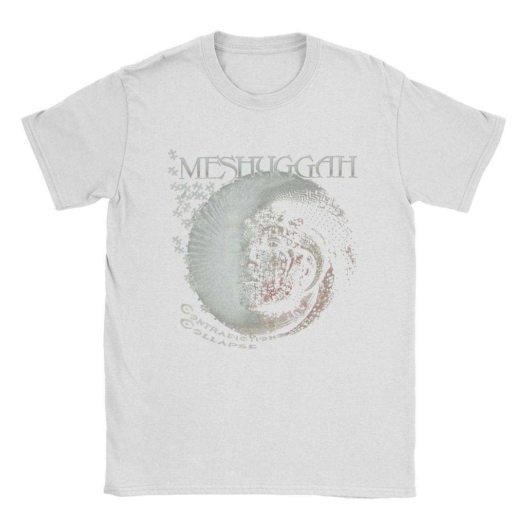 Мужская футболка Meshuggah Хипстерская футболка с коротким рукавом и круглым вырезом из чистого хлопка для вечеринок