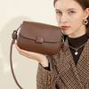 New Fashionable Versatile Small Square Bag Cowhide Shoulder Messenger Bag Soft Leather Temperament Women's Bag