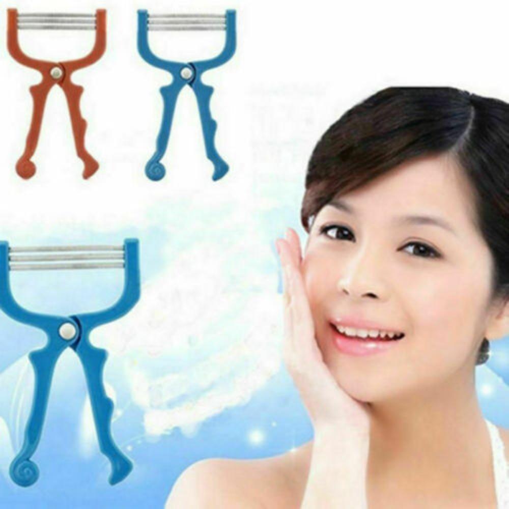 Нержавеющая сталь для удаления волос на лице, безопасная ручная депиляция, бритье, эпилятор для лица, косметические инструменты