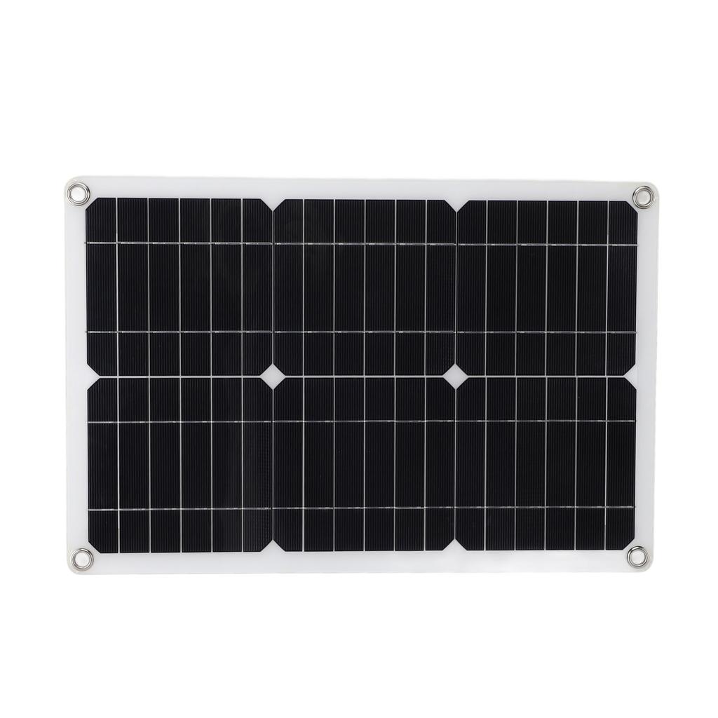 18V 20W Semi Flexible Solar Panel Monocrystalline High Efficiency Waterproof for Car RV Yacht Boat