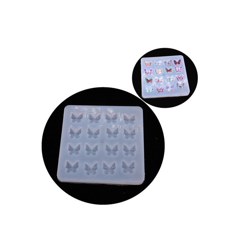 DIY Craft Keychain Charm Pendant Epoxy Resin Molds Silicone Moulds Cake Butterfly Molds