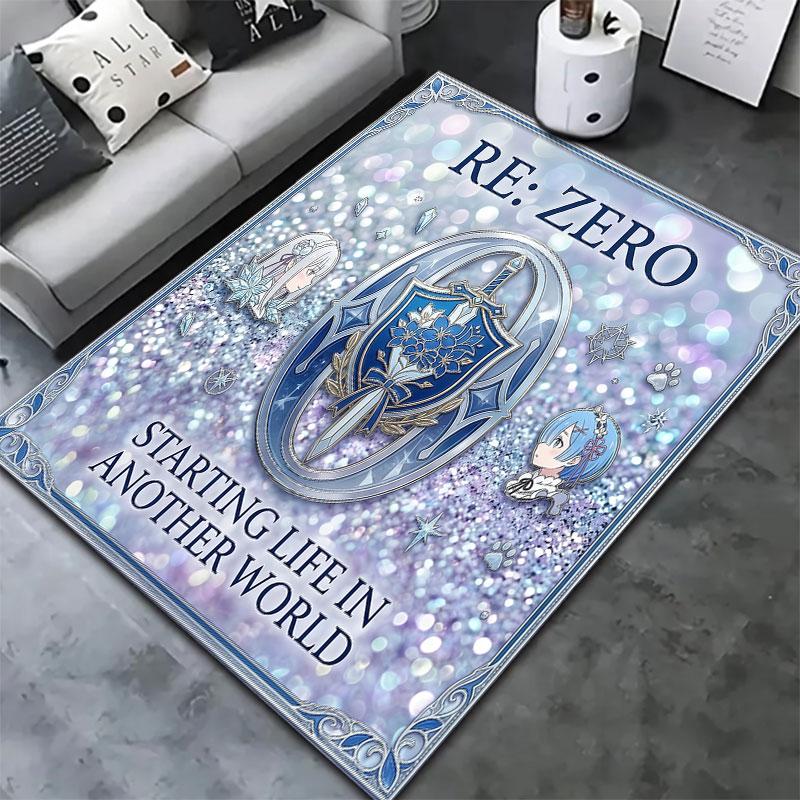 Ковер Re Zero для гостиной, спальни, дома, дивана, декора, игровая коврик для детей, нескользящий коврик для пола