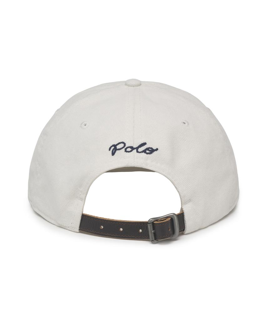Кепка-бейсболка POLO RALPH LAUREN из твила с аппликацией - Белая
