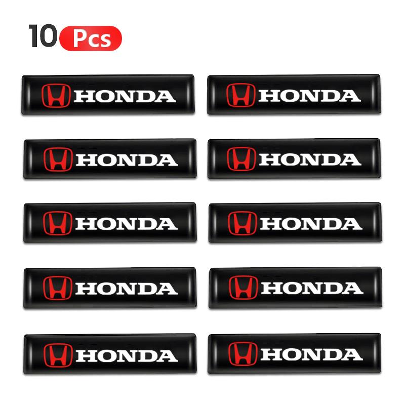 10Pcs Car Interior Exterior Decorative Sticker Auto Emblem Decals For Honda CR-V Accord Civci HR-V XR-V Odyssey Insight Vezel FI