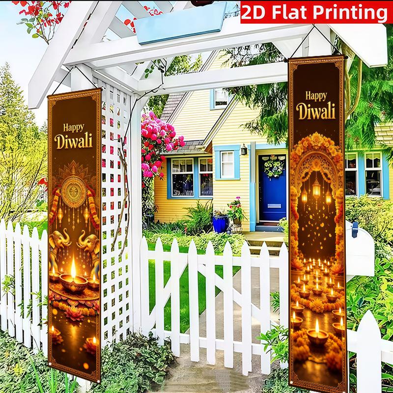 2pcs Christmas & Chinese New Year Elephant Arch Traditional Door Couplet