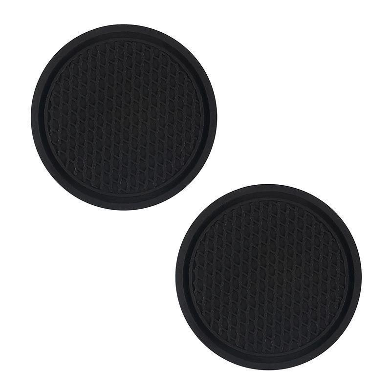 2-4pcs Black Car Auto Cup Holder Anti Slip Insert Coasters Pads Interior Accessories For Most Cups Accessories