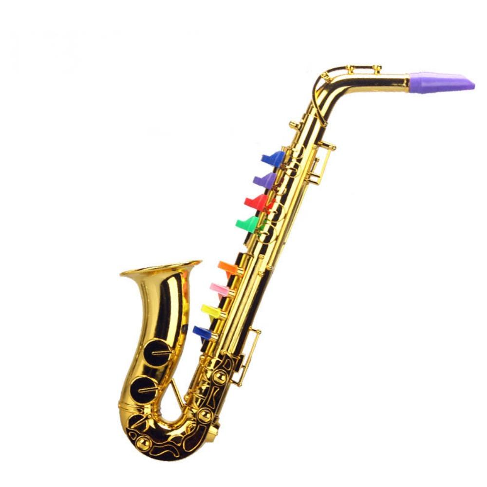 Simulated Musical Kids Saxophone Toy Silver Gold Musical Instruments For Toddler