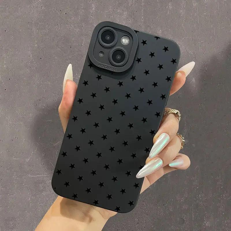 Five-pointed Star Protective Phone Case For Samsung Galaxy S23 S22 S21 S20 Ultra Plus FE A14 A34 A54 A13 A33 A53 A32 A52s Cover