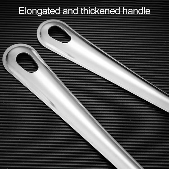 Набор из 2 ложек-шумовок с длинной ручкой из нержавеющей стали, сервировочные ложки 10 дюймов, цельная ложка и ложка-шумовка, нержавеющая кухонная посуда для шведского стола