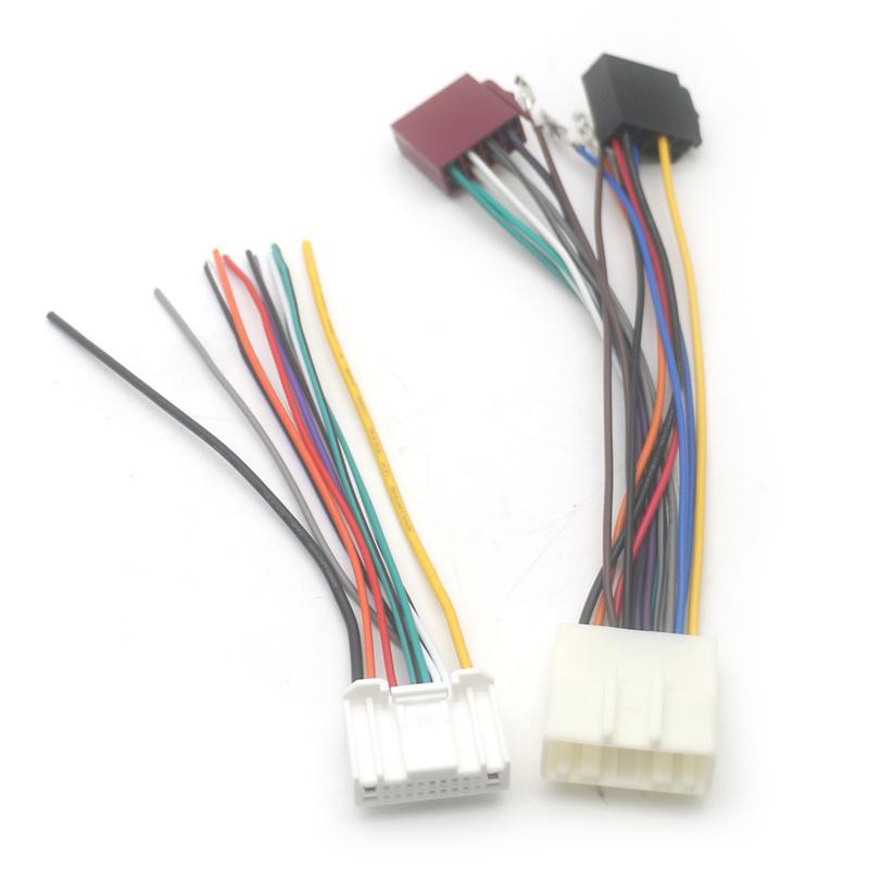 20 Pin Male Female ISO Car Stereo Audio Wire Harness Cable Adapter Connector for Nissan Qashqai Livina Tiida Radio CD Player