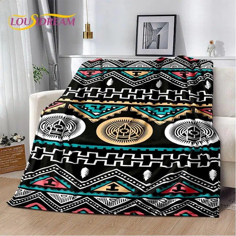 Nordic Bohemia Persia Series Soft Plush Blanket,Flannel Blanket Throw Blanket for Living Room Bedroom Bed Sofa Picnic Leisure