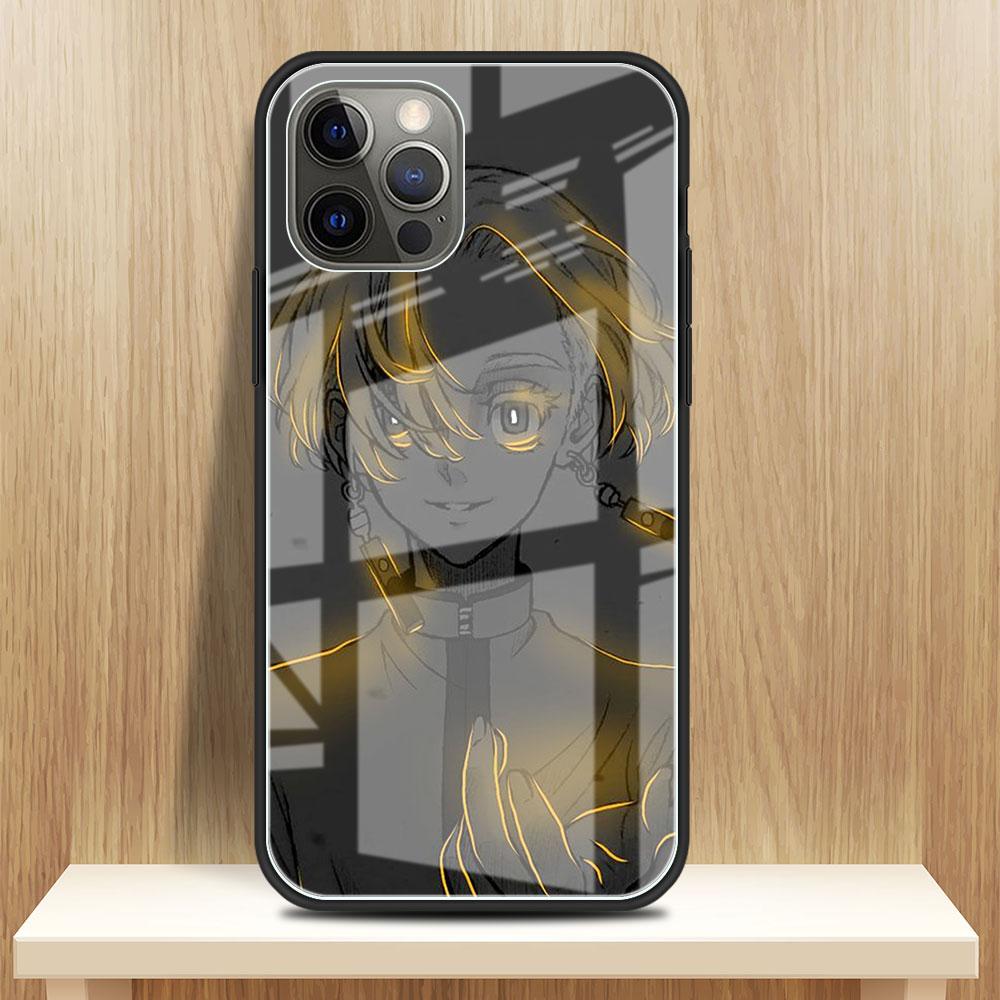 Стеклянный чехол с аниме «Токио Мстители» для Apple iPhone 14 13 Pro 11 12 7 8 Plus SE 2022 XR X XS Max 6 6S, закаленный чехол для телефона