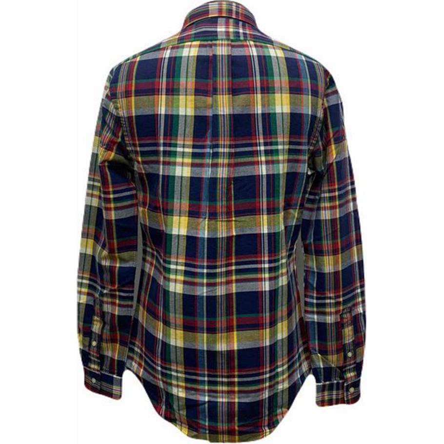 Polo Ralph Lauren клетчатая рубашка Slim Fit с длинным рукавом мужские рубашки 710954522-001