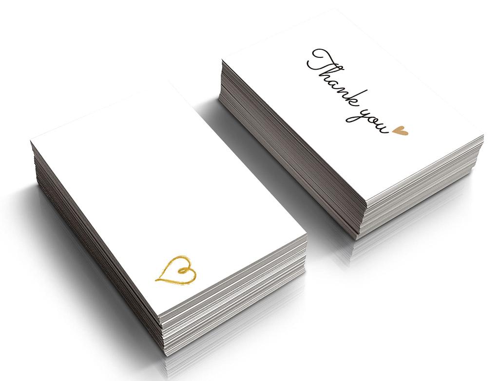 RXBC2011 Маленькая открытка с благодарностью, дизайн в виде золотого сердца, объемные благодарственные письма на любой случай x 2 дюйма 3,5