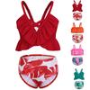 Summer Girls  Spring Swimsuit Flouncy Split Body Leisure Swimsuit