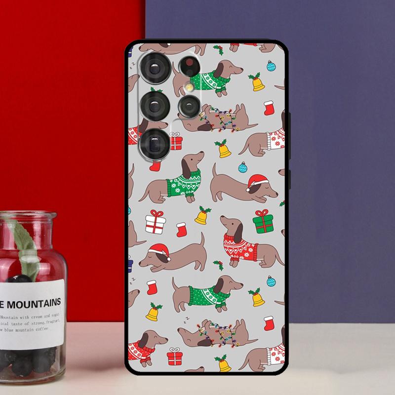 Чехол Funda с собакой таксой для Samsung Galaxy S25 Ultra S9 S10 S20 S21 FE S22 S23 Plus S24 Ultra