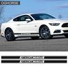 Гоночные полосы и наклейки на боковые юбки для Ford Mustang для модификации автомобиля