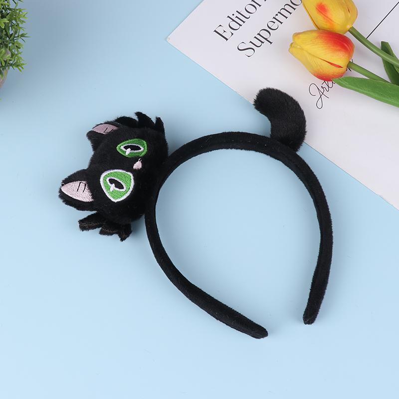 Новые милые плюшевые обручи для волос в виде кошек для девочек, осенние и зимние повязки для волос, головные уборы, повязки для волос из мультфильмов, аксессуары для волос, украшения