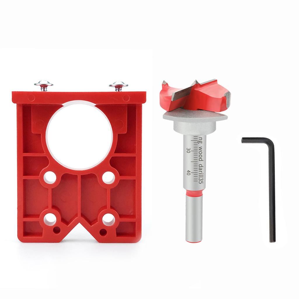 Новые наборы направляющих для сверления петель 35 мм Резак для сверления отверстий под дверные петли Скрытая петля с позиционером бит для мебели Дерево