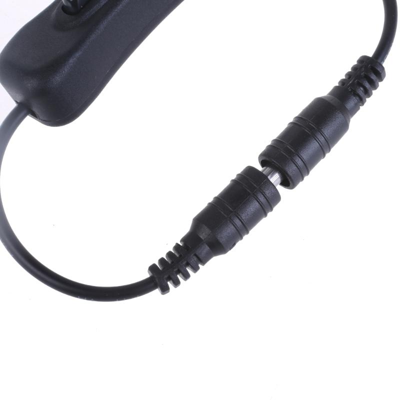 Удлинительный кабель питания DC5.5x2.1мм на DC5.5x2.1мм, штекер-розетка, с кнопкой включения/выключения, для светодиодной ленты, камеры, динамика