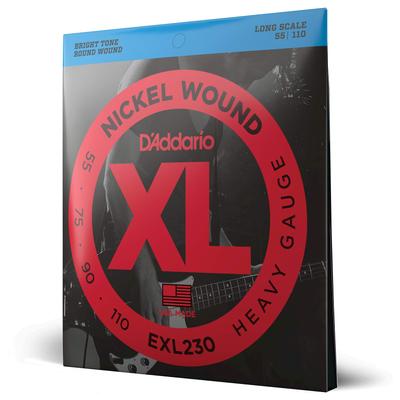 Басовая струна из никеля с длинной мензурой EXL230 D'Addario .055-.110 []