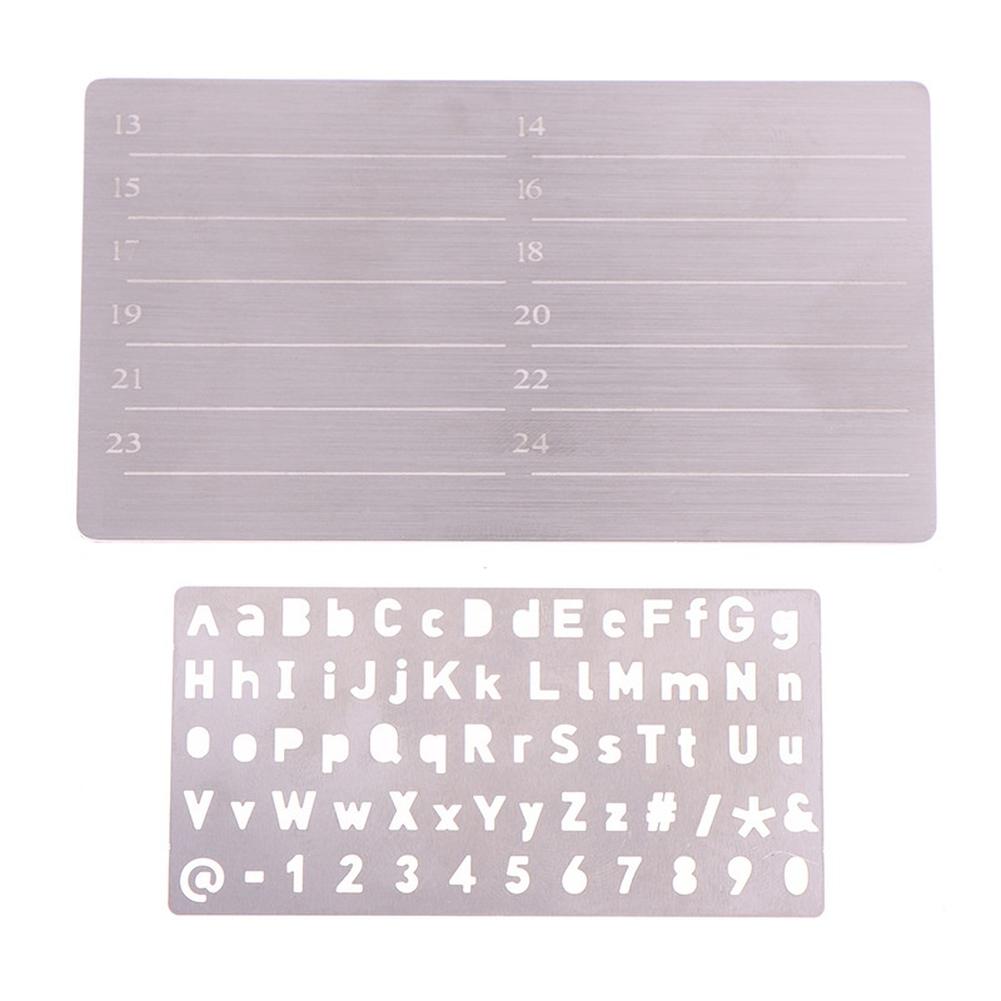 1PCS Mnemonic Template Steel Plate Engraving Tool 304 Stainless Steel For Stamping Mnemonics And Engraving Templates