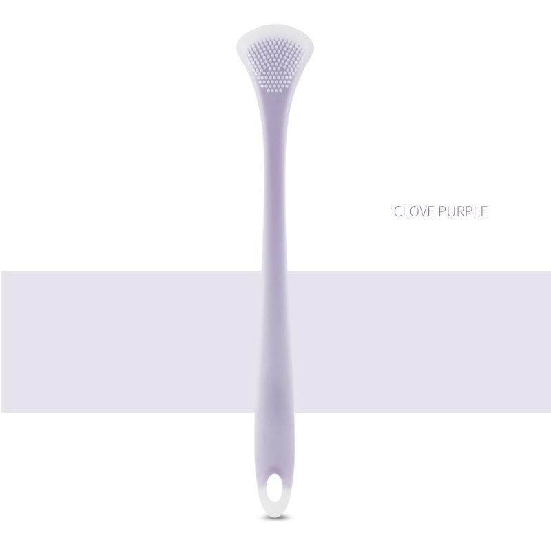 Щетка для чистки языка Мягкий силиконовый инструмент для чистки языка Двусторонняя чистка Массаж Скребок для языка Инструмент для ухода за полостью рта