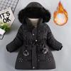Autumn Winter Girls Jacket Keep Warm Hooded Windproof Outerwear Birthday Christmas Girls Coat 4 5 6 7 8 9 10 Years Kids Clothes
