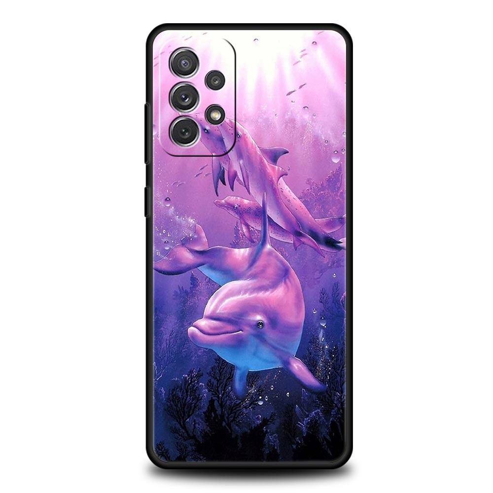 Чехол для телефона с изображением морского животного Дельфин для Samsung Galaxy A51 A71 A21S A12 A11 A31 A41 A03s A52 A32 A22 A13 A23 A33 A53 A73 5G