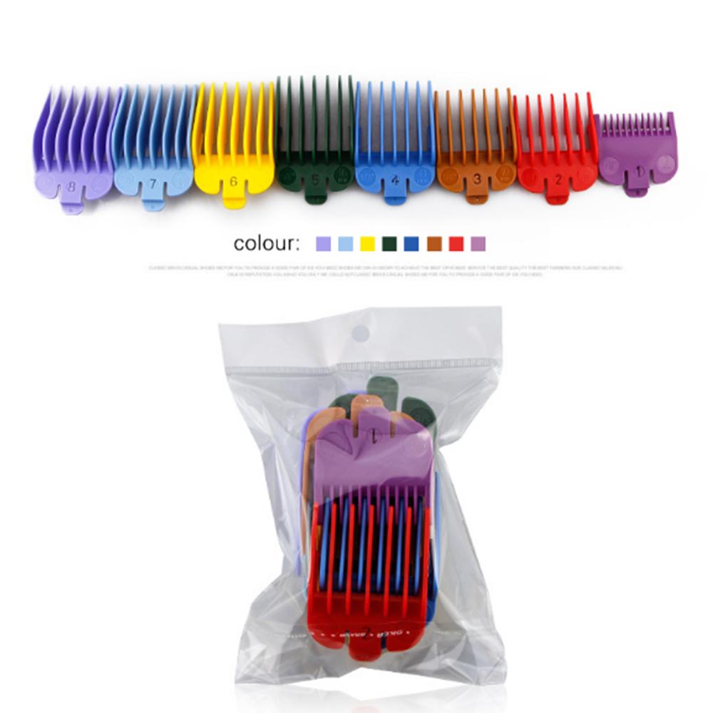 8 шт./комплект, 3 мм-25 мм, универсальная стрижка, зажим для стрижки волос, ограничительная расческа-триммер