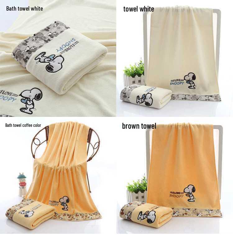 Soft, Lint-Free Bath Towel Set for Adults & Children - Absorbent for Face and Body