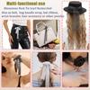 Glitter Rhinestone Neck Tie, Long Crystal Skinny Scarf for Women