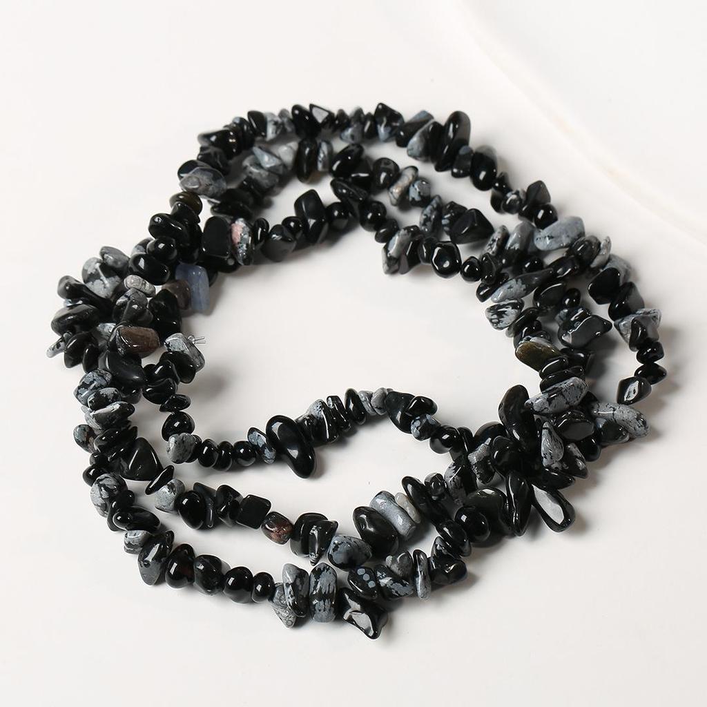 Ожерелье из натурального аметиста, 80 см - Полированные, Неправильные полоски для изготовления украшений и браслетов своими руками