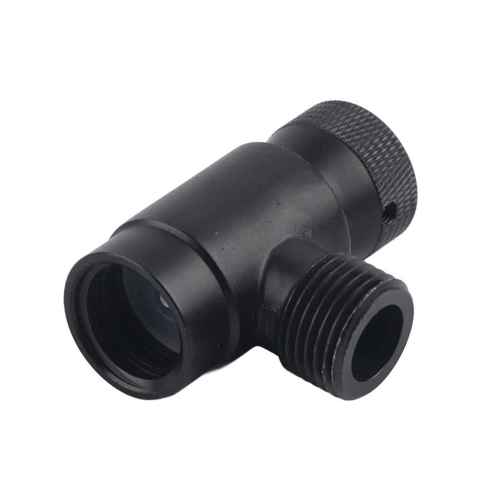 Soda Valve CO2 Cylinder Refilling Adapter Integrated ASA CGA320 Connector Accessory Black