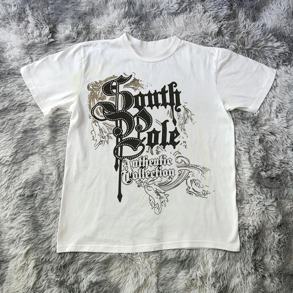 Unisex Summer Classic Y2K Gothic Style T-shirt Print Oversized T Shirt High Street Shirts Round Neck Cotton Tops Mens Women T Shirt Tee