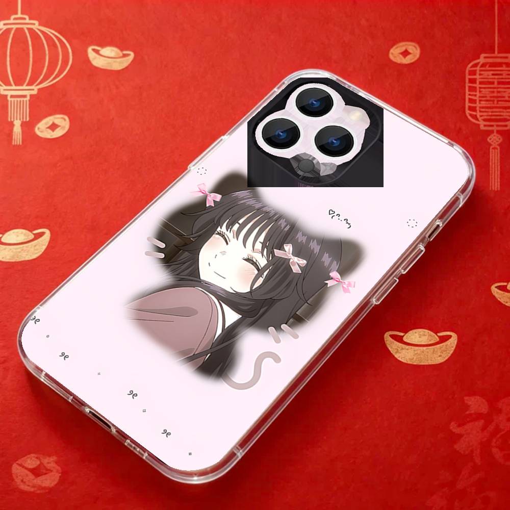 АНIME Kaoruko W-Waguri Прозрачный чехол для телефона подходит для iPhone 11 12 13 14 15 16 17 Pro Max Plus X XS XR SE E Mini Защитный чехол