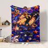 1Pc Christmas Bunny Sleigh Blanket Soft And Comfortable Casual Warm Camping Travel Christmas Halloween Gift M9172