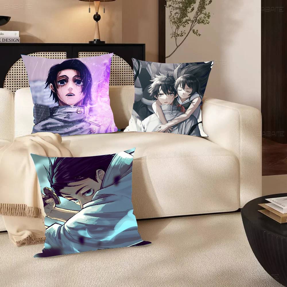 Yuta Okkotsu Animation Jujutsu Kaisen Pillow Case Fashion Square Pillowcase Bedroom Sofa Room Ins Decoration Leisure