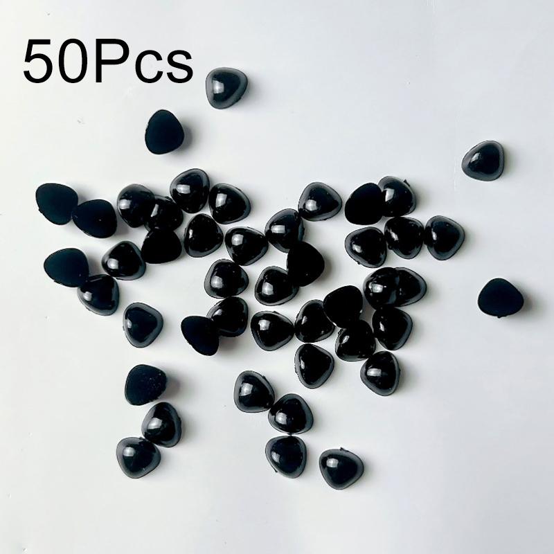 50 шт. Треугольные носовые аксессуары Мультяшный нос куклы Ручной DIY Треугольные Практичные Пластиковые с плоским дном Плюшевые игрушки