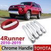 Для Toyota 4Runner 4 Runner N280 2010 ~ хромированная крышка дверной ручки автомобильные аксессуары набор накладок 2011 2013 2015 2017