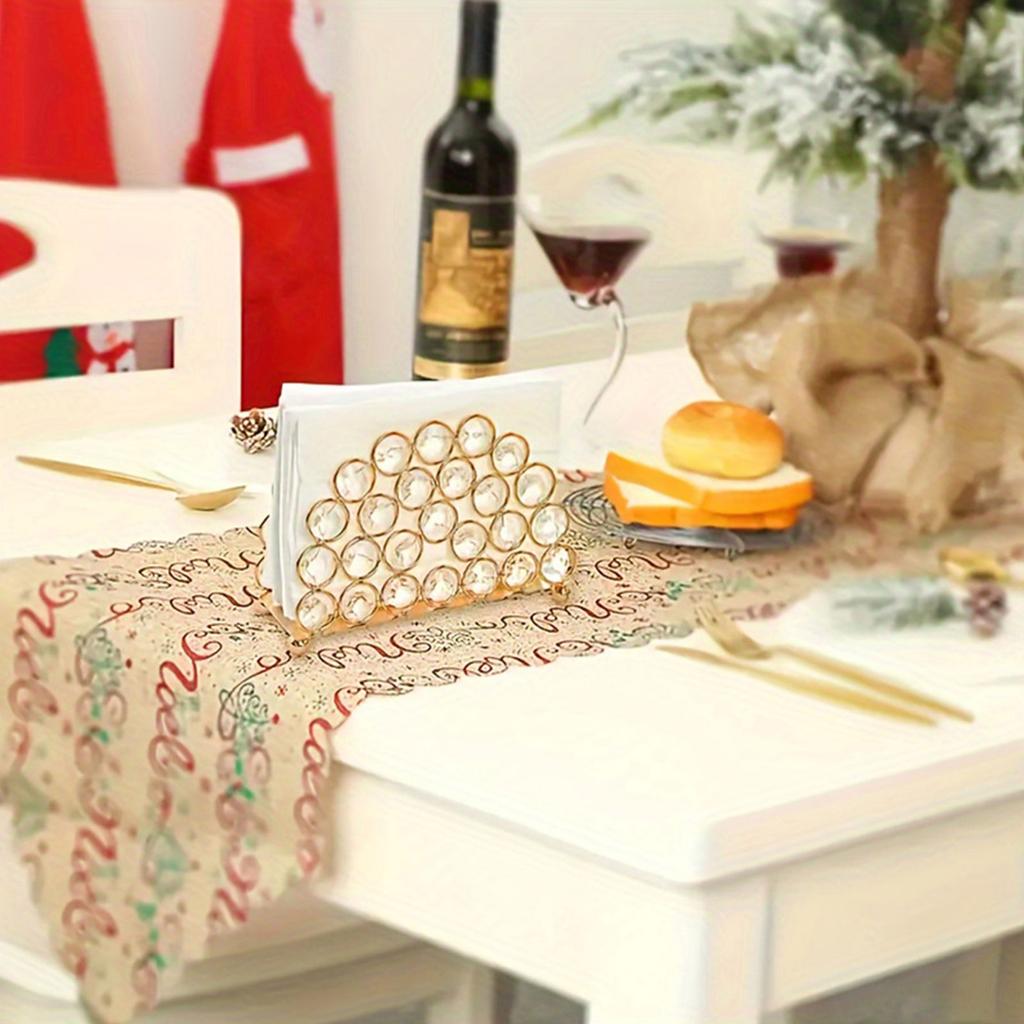 Отдельно стоящая стойка для бумажных полотенец Golden Crystal, современная овальная подставка для салфеток для гостиной или ванной комнаты, диспенсер для салфеток