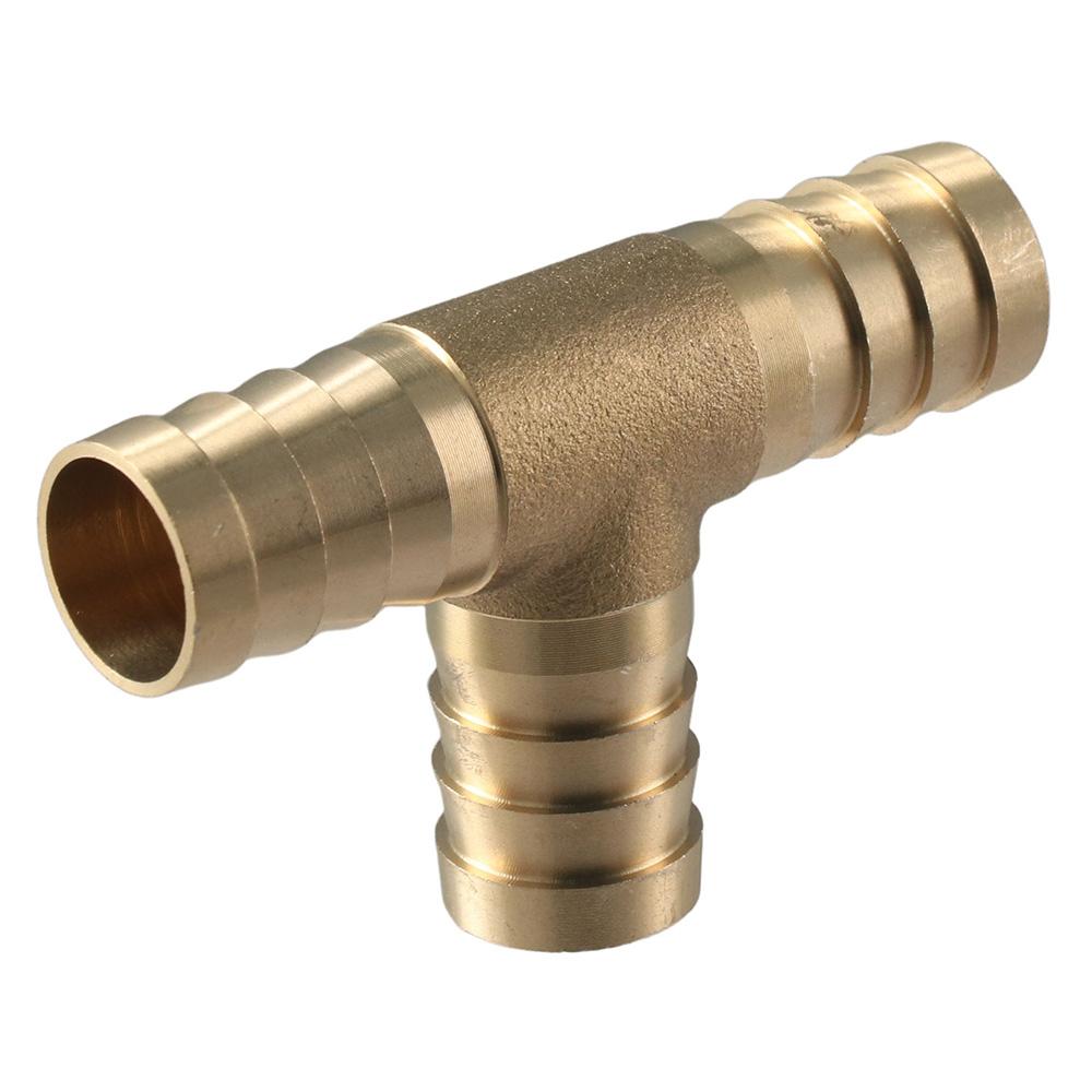 6 мм, 8 мм, 10 мм, 12 мм, 16 мм, фитинг для сращивания колючек, латунный тройник с колючками, фитинг для воздуха, газа, воды, топлива