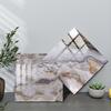 10pcs Marble Tile Sticker Self-adhesive Waterproof Wall Sticker, Removable Wallpaper