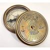 Antique Nautical Brass Calendar Navigational Compass Collectible Maritime Pocket Compass