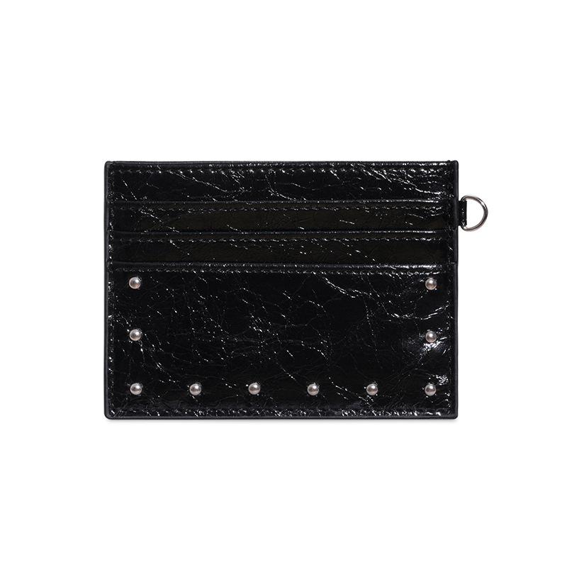 Ультратонкий женский мини-кошелек для кредитных карт Маленький тонкий кошелек для монет и денег из ПУ-кожи с несколькими отделениями для карт Компактная монетница